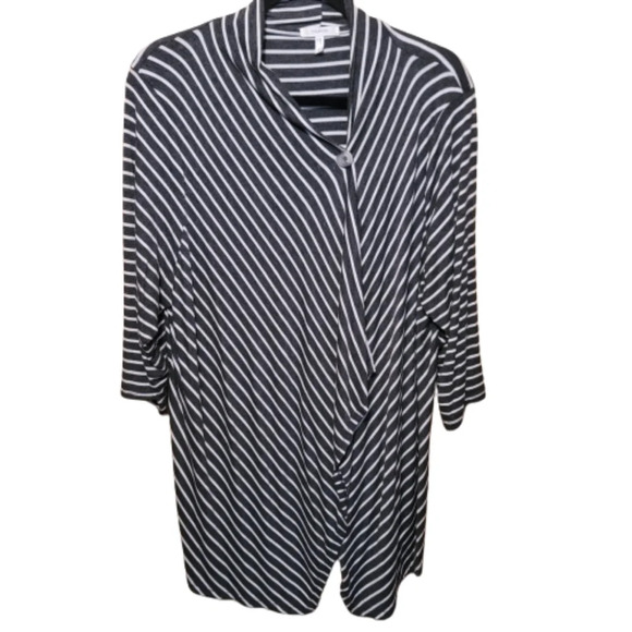 Maurices Grey/White Striped jacket - Picture 2 of 7